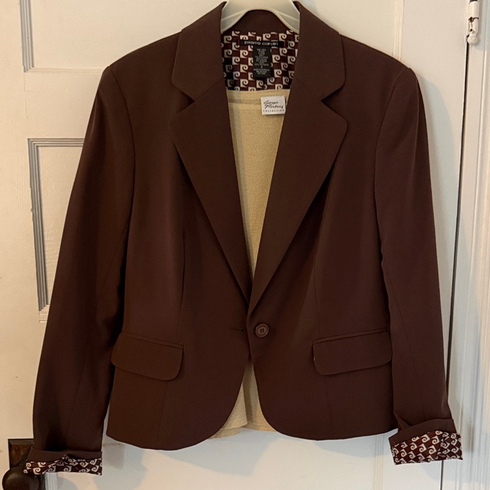 Pierre Cardin Chocolate Brown Women's Blazer